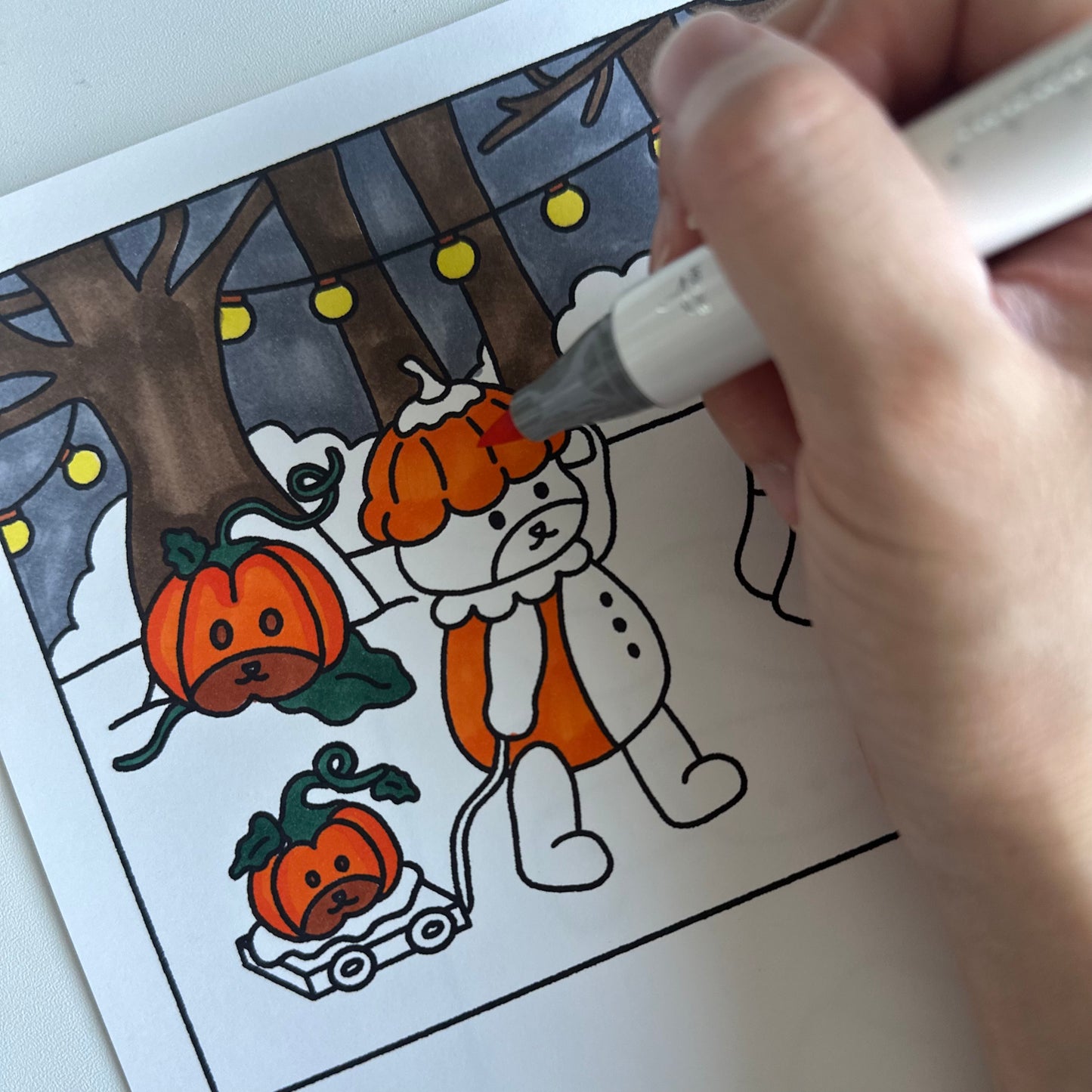 Patchy’s Halloween Adventure - Digital Coloring Page